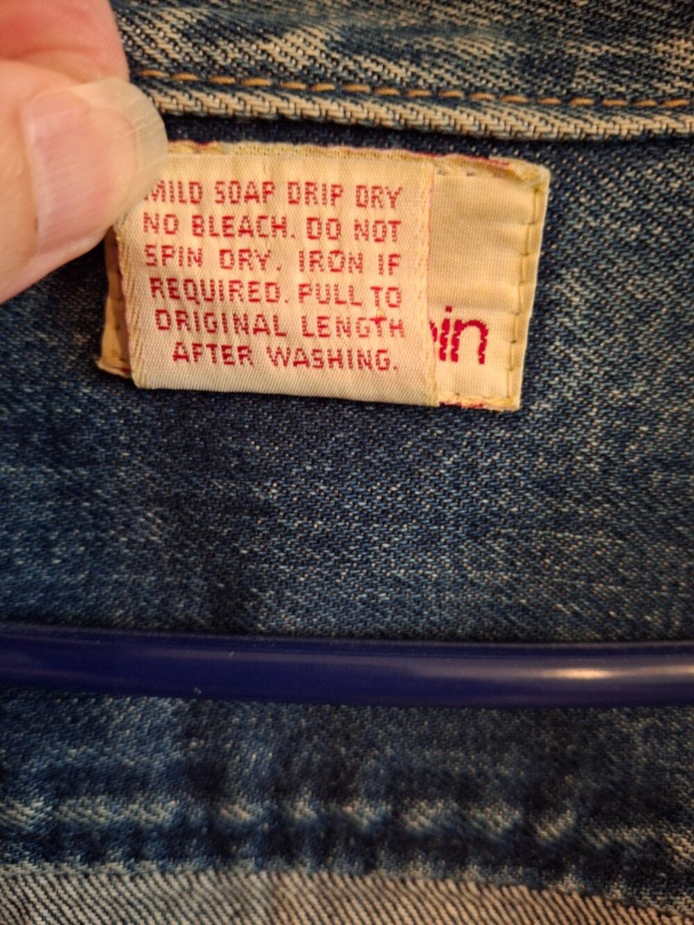 Vintage Calvin Klein Denim Jacket - Women's Large - Picture 5 of 9